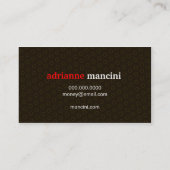 CARTE DE VISITE RÉTROS POINTS 311-RED (Dos)