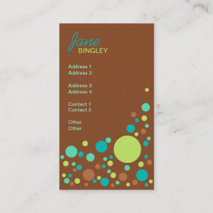 Carte De Visite Rétros points de chocolat en bon état