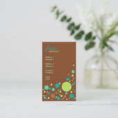 Carte De Visite Rétros points de chocolat en bon état (Debout devant)