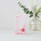 Carte De Visite Rétros points roses (Debout devant)