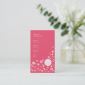 Carte De Visite Rétros points roses (Debout devant)