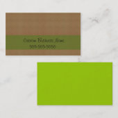 CARTE DE VISITE RÉTROS POINTS ROUGES (Devant / Derrière)