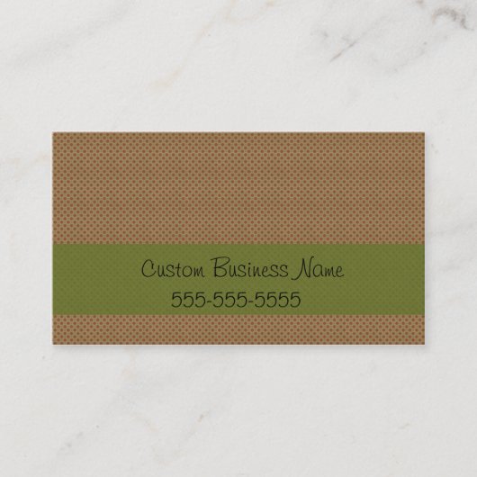 CARTE DE VISITE RÉTROS POINTS ROUGES (Devant)