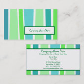 Carte De Visite rétros rayures : 2 dégrossis : (Devant / Derrière)