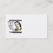 Carte De Visite Rétros T-shirts et cadeaux de Nonna (Dos)