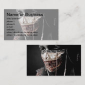 Carte De Visite Rétrospection grise (Devant / Derrière)