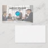 Carte De Visite Réunion d'affaires | Entreprise (Devant / Derrière)