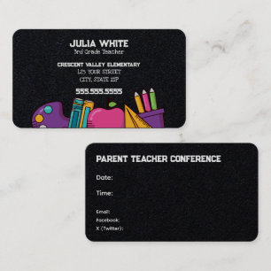 Carte De Visite Réunion PTA de l'école