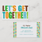 Carte De Visite Réunissons-nous ! (Devant / Derrière)