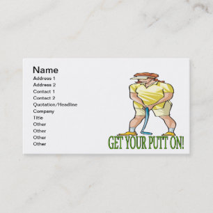 Carte De Visite Réussissez votre putt