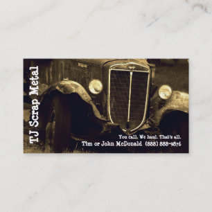 Carte De Visite Réutilisation de mitraille et collecte de déchet