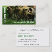 Carte De Visite Réutilisation de mitraille et collecte de déchets (Devant / Derrière)