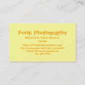 Carte De Visite Rêve de fleur blanche (Dos)