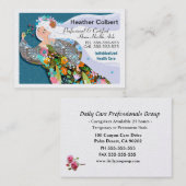 Carte De Visite Rêve de fleurs Magnifique professionnel profession (Devant / Derrière)