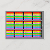 Carte De Visite rêve de matin, CALENDRIER 2011 (Dos)