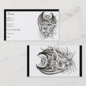 Carte De Visite Rêve de minuit - démons (Devant / Derrière)