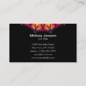 Carte De Visite Rêve de pierre gemme - Mandala (Dos)