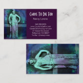 Carte De Visite Rêve de vert bleu - Astra (Devant / Derrière)