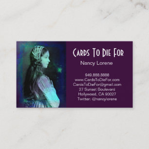 Carte De Visite Rêve de vert bleu - Claudia