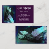 Carte De Visite Rêve de vert bleu - Claudia (Devant / Derrière)