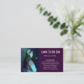Carte De Visite Rêve de vert bleu - Claudia (Debout devant)