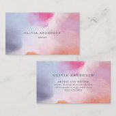 Carte De Visite Rêve en pastel | élégant et beau (Devant / Derrière)