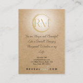 Carte De Visite révéler la couleur menthe (Dos)