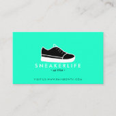 Carte De Visite Revendeur Basket de chaussures Green Black Sport (Devant)