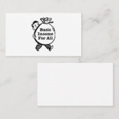 Carte De Visite Revenu de base pour tous (Devant / Derrière)