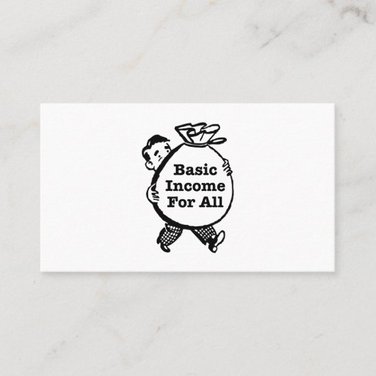 Carte De Visite Revenu de base pour tous (Devant)