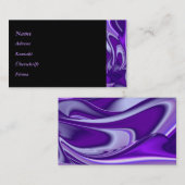 Carte De Visite Rêves arc-en-ciel à fleurs violettes (Devant / Derrière)