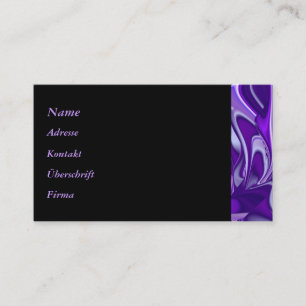 Carte De Visite Rêves d'arc-en-ciel à fleurs violettes