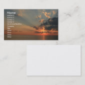 Carte De Visite Rêves de coucher du soleil (Devant / Derrière)