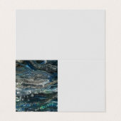 Carte De Visite Rêves de la peinture abstraite de l'océan (Extérieur déplié)