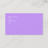 Carte De Visite Rêves lilas (Dos)