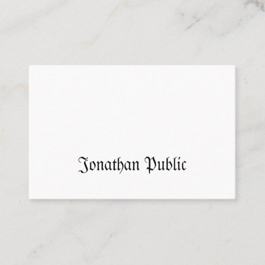 Carte De Visite Revêtement classique créatif Nostalgique professio (Devant)