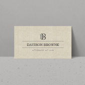 Carte De Visite Revêtement de monogramme professionnel