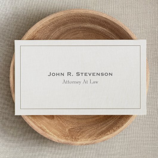 Carte De Visite Revêtement Doux de procureur classique Look 2