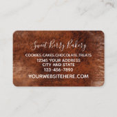 Carte De Visite Revêtement en cuir de fille Brown (Devant)