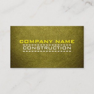 Carte De Visite Revêtement en cuir professionnel de construction #