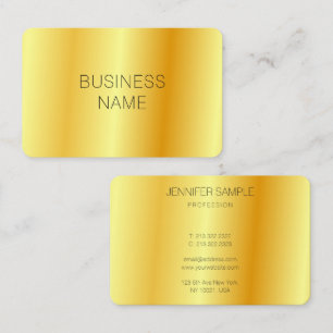 Carte De Visite Revêtement métallique Faux Or Glam moderne Entre