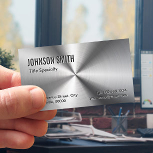 Carte De Visite Revêtement métallique radial à fosse