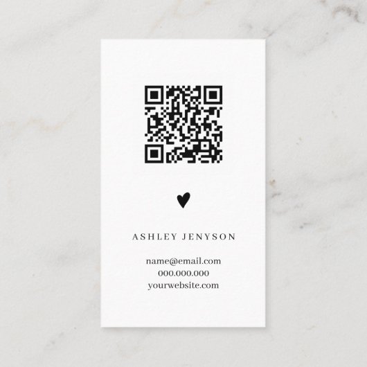 Carte De Visite Review Simple noir et blanc commande merci (Dos)