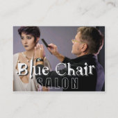 Carte de visite révisé par chaise bleue (Dos)
