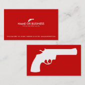 Carte De Visite revolver simple (Devant / Derrière)