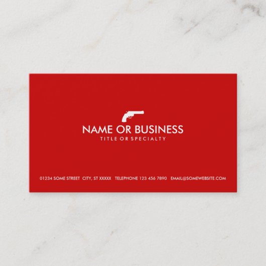 Carte De Visite revolver simple (Devant)