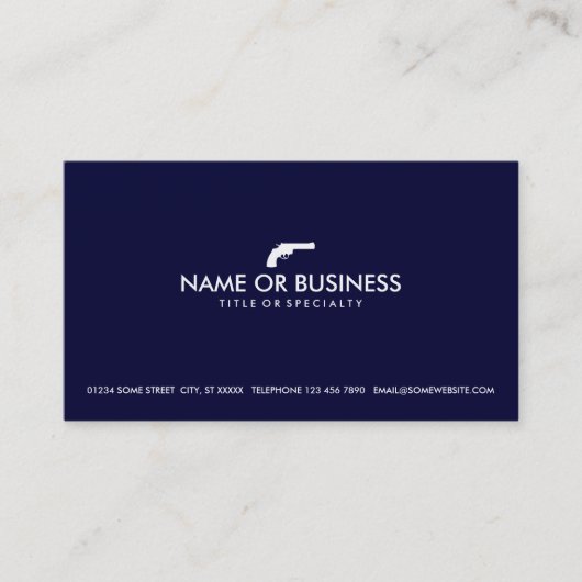 Carte De Visite revolver simple (Devant)