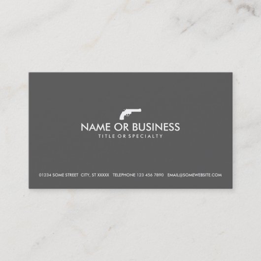 Carte De Visite revolver simple (Devant)