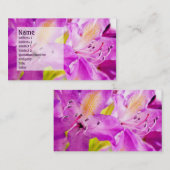 Carte De Visite Rhododendron 2 (Devant / Derrière)