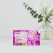 Carte De Visite Rhododendron 2 (Debout devant)